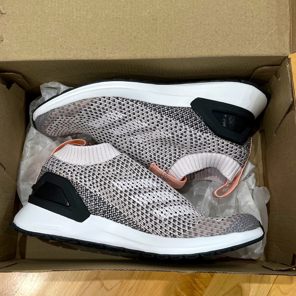 Adidas Rapidrun Laceless Knit C Girl boy Sneaker  D97067 Unisex Youth US 2.5